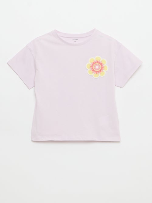 Camiseta con bordado en el pecho - Kiabi