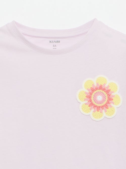 Camiseta con bordado en el pecho - Kiabi
