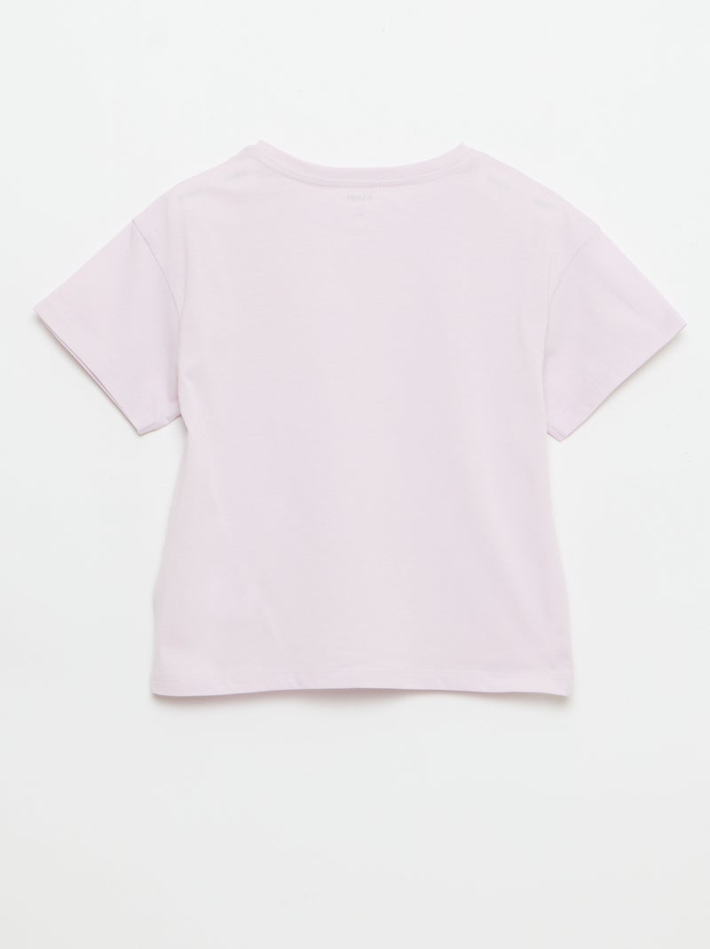 Camiseta con bordado en el pecho Purpura - Kiabi