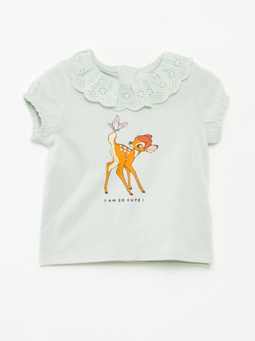 Camiseta con bordado inglés 'Bambi' - Kiabi
