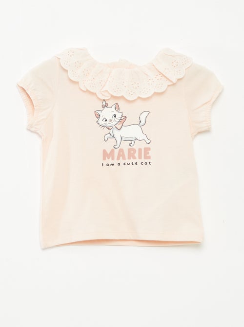 Camiseta con bordado inglés 'Marie' - Kiabi