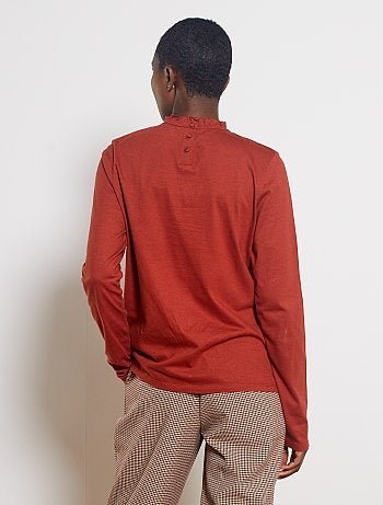 Camiseta con bordado inglés - Kiabi