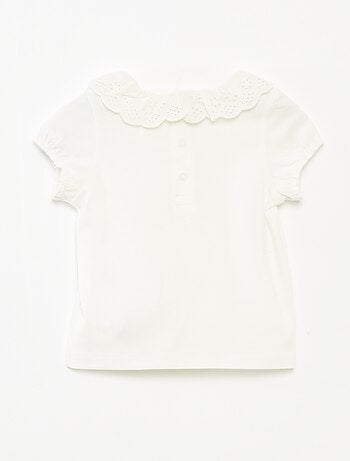 Camiseta con bordado inglés 'Marie'