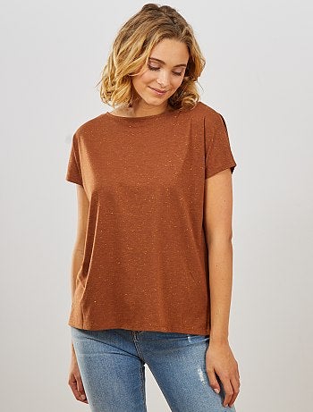 Camiseta con botones dorada - Kiabi