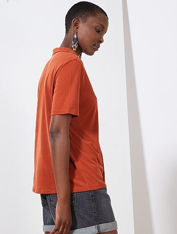 Camiseta con botones - Kiabi