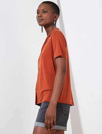 Camiseta con botones - Kiabi