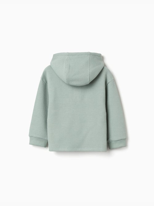 Camiseta con capucha, estampado y bolsillo - Kiabi Camiseta con capucha, estampado y bolsillo - Kiabi