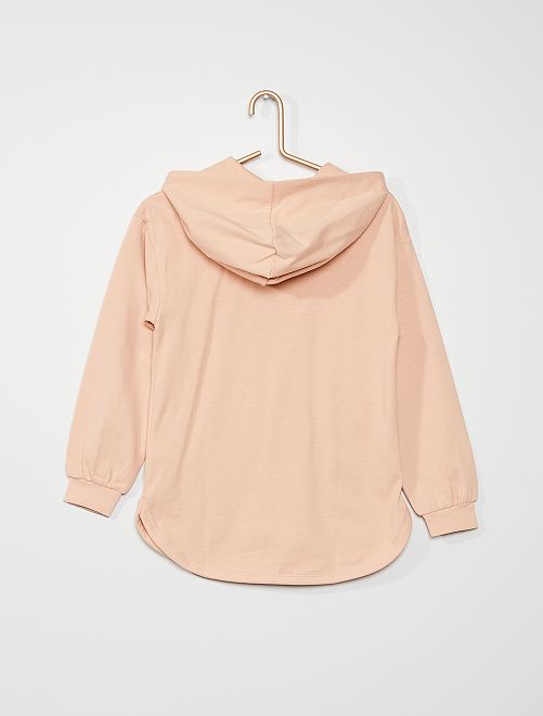 Camiseta con capucha - ROSA - Kiabi - 9.00€