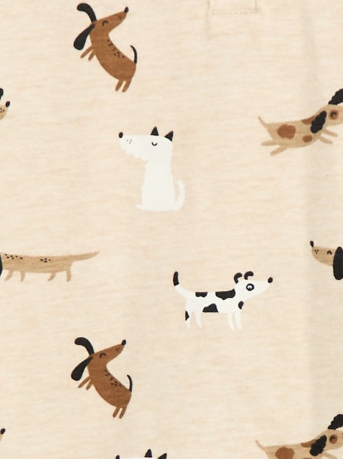 Camiseta con cuello abotonado estampado - Kiabi