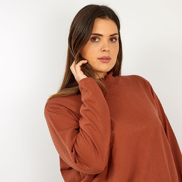 camiseta marron mujer