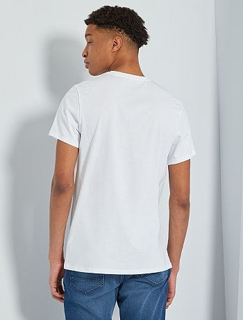 Hombre de más de 1’90m - Camiseta con cuello de pico +1,90 m - Kiabi