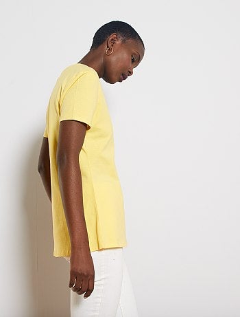 Camiseta con cuello de pico - Kiabi