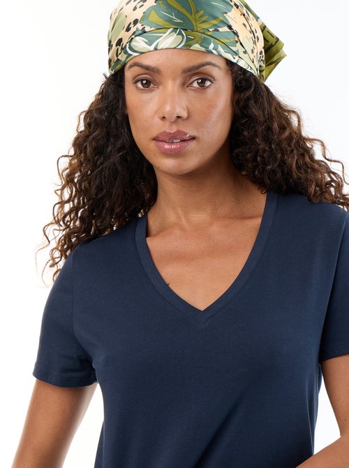 Camiseta con cuello de pico - Kiabi