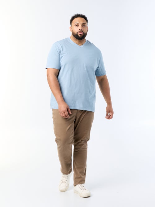 Camiseta con cuello de pico - Kiabi Camiseta con cuello de pico - Kiabi