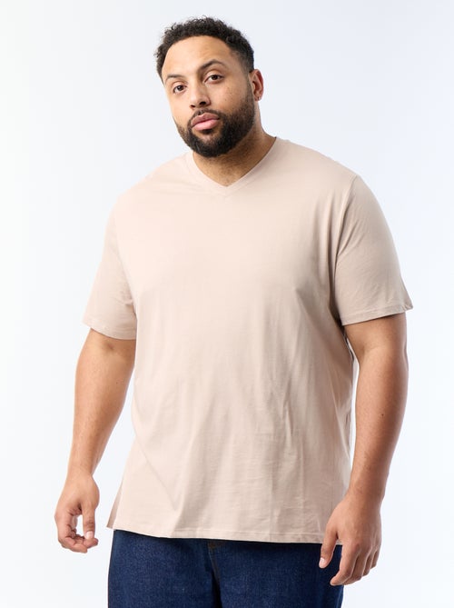 Camiseta con cuello de pico - Kiabi Camiseta con cuello de pico - Kiabi