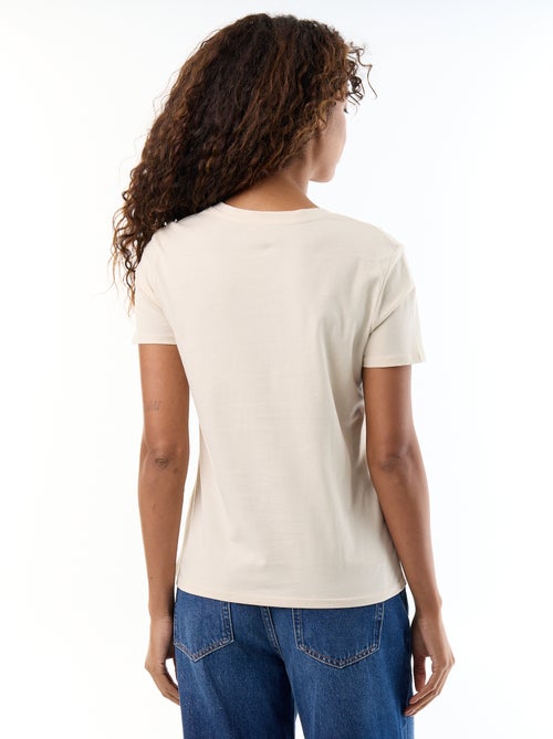 Camiseta con cuello de pico - Kiabi