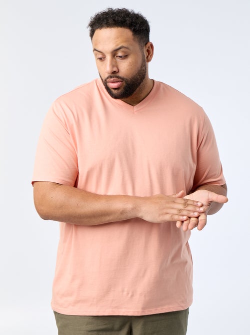 Camiseta con cuello de pico - Kiabi Camiseta con cuello de pico - Kiabi
