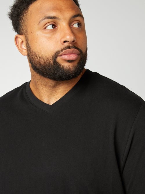 Camiseta con cuello de pico - Kiabi