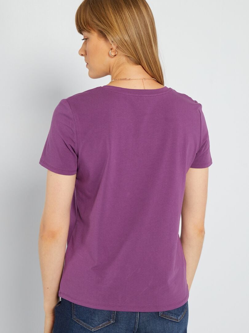 Camiseta con cuello de pico ROSA PASI - Kiabi