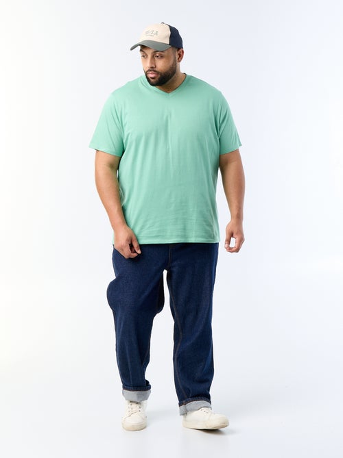 Camiseta con cuello de pico - Kiabi Camiseta con cuello de pico - Kiabi