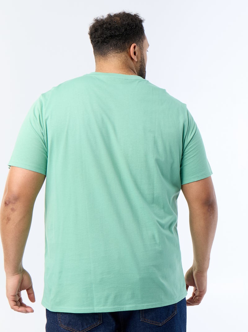 Camiseta con cuello de pico Verde - Kiabi