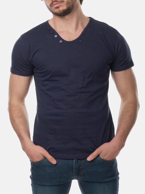 Camiseta con cuello en V - Kiabi
