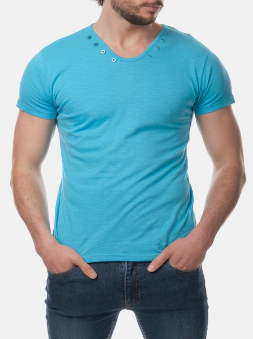 Camiseta con cuello en V - Kiabi