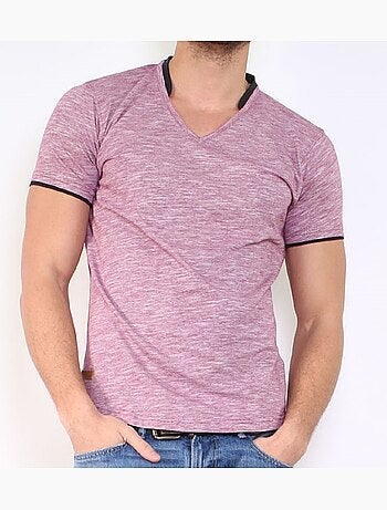 Camiseta con cuello en V