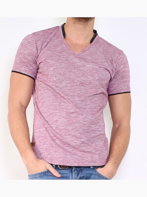 Camiseta con cuello en V - Kiabi
