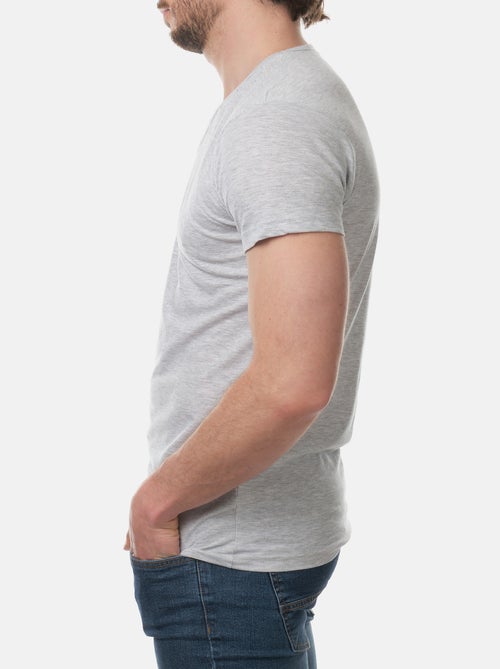 Camiseta con cuello en V - Kiabi