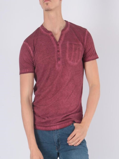 Camiseta con cuello en V - Kiabi