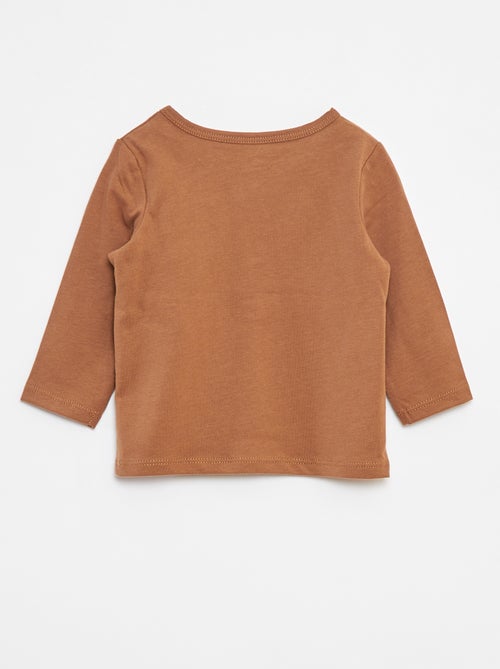 Camiseta con cuello panadero - Kiabi