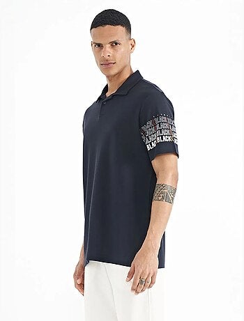 Camiseta con cuello polo estampada tommy