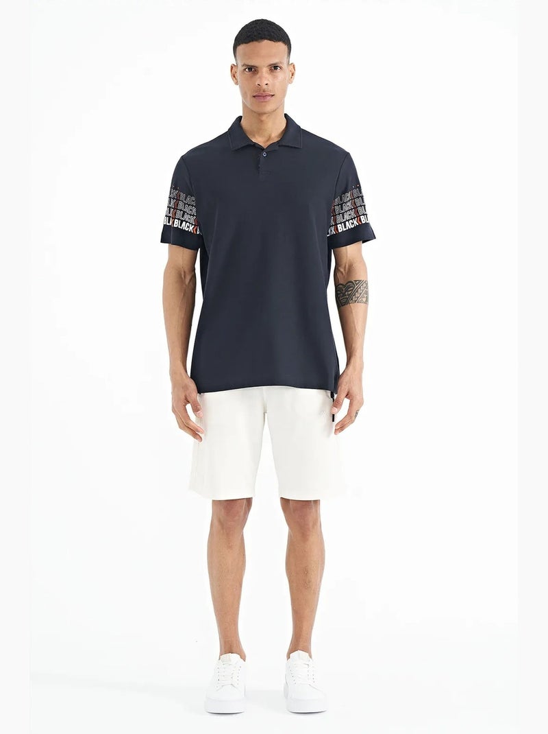 Camiseta con cuello polo estampada tommy Azul marino - Kiabi