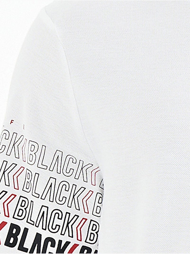 Camiseta con cuello polo estampada tommy Blanco - Kiabi