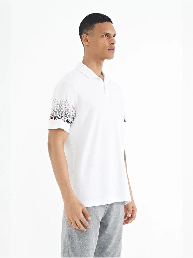Camiseta con cuello polo estampada tommy Blanco - Kiabi