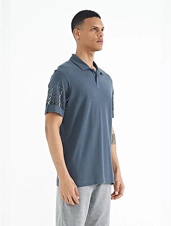 Camiseta con cuello polo estampada tommy
