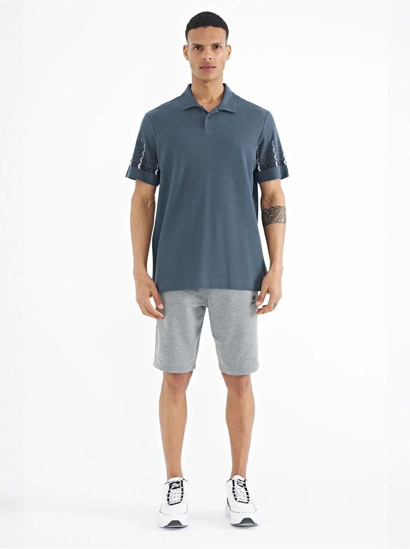 Camiseta con cuello polo estampada tommy Gris - Kiabi