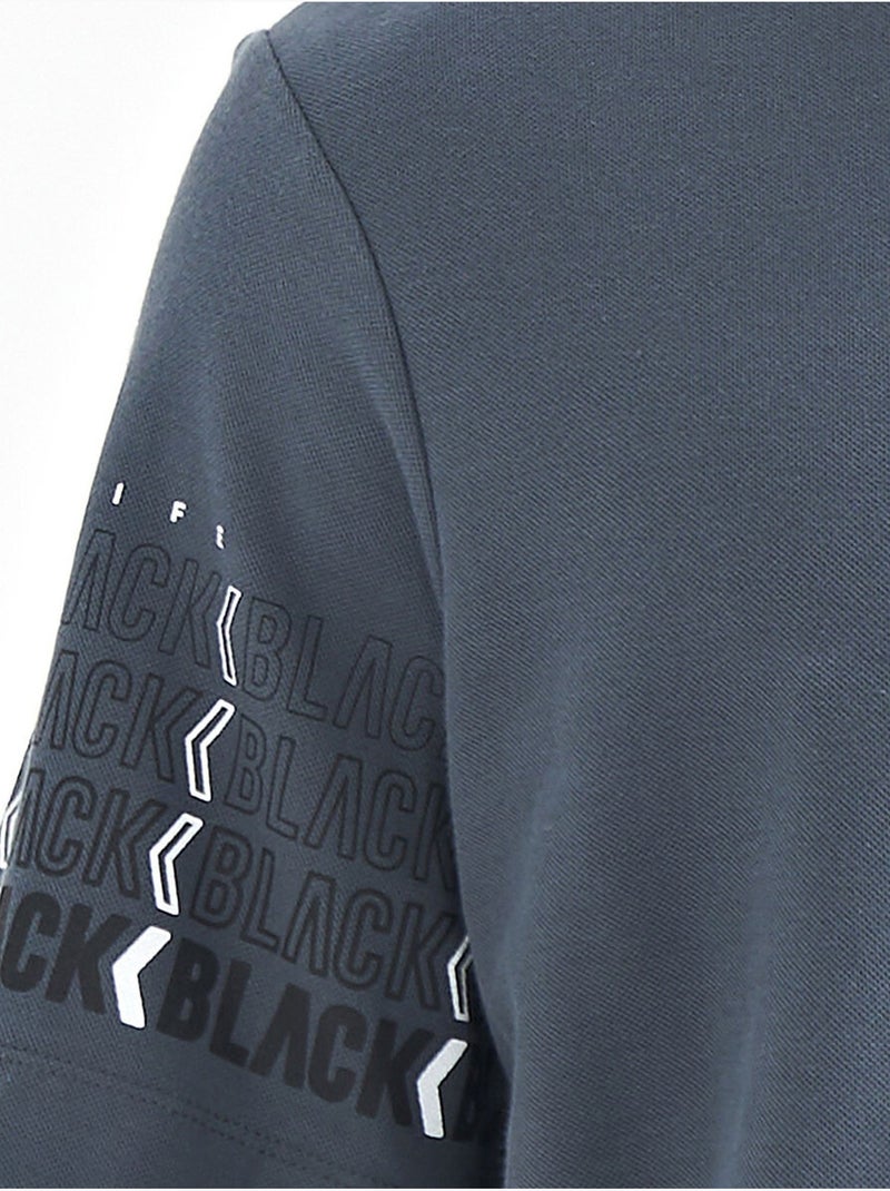 Camiseta con cuello polo estampada tommy Gris - Kiabi