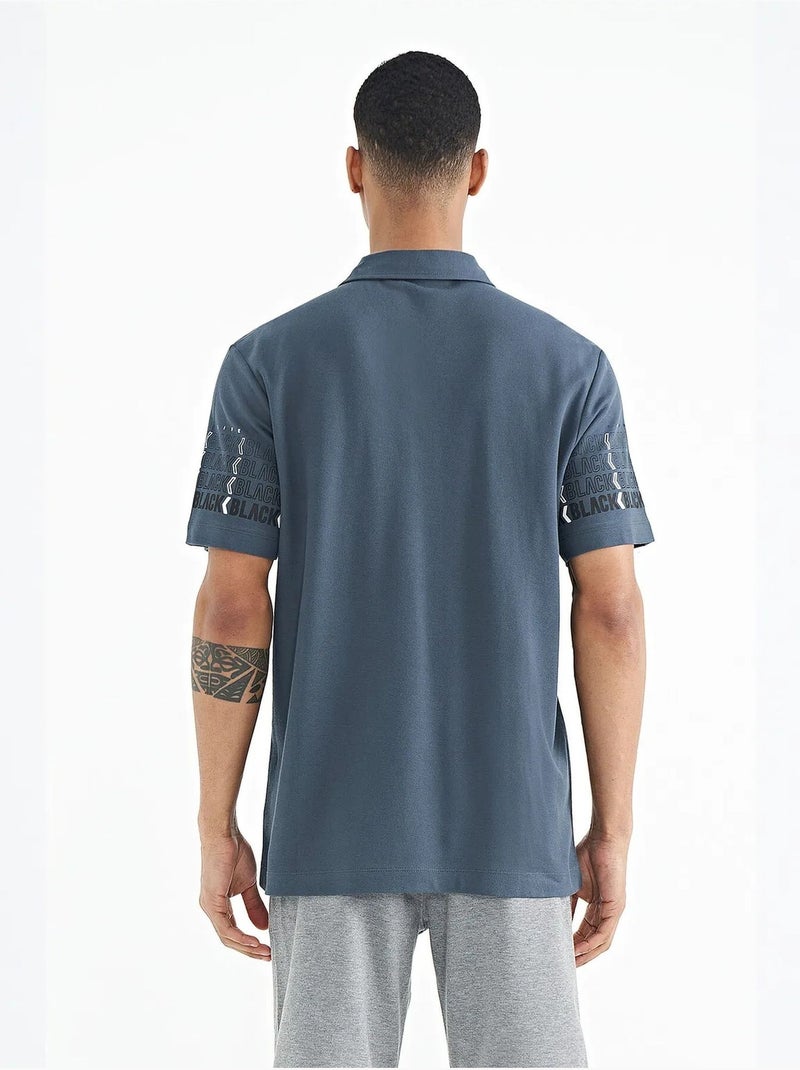 Camiseta con cuello polo estampada tommy Gris - Kiabi