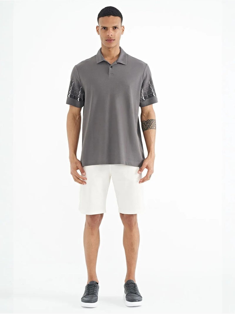 Camiseta con cuello polo estampada tommy Gris negro - Kiabi