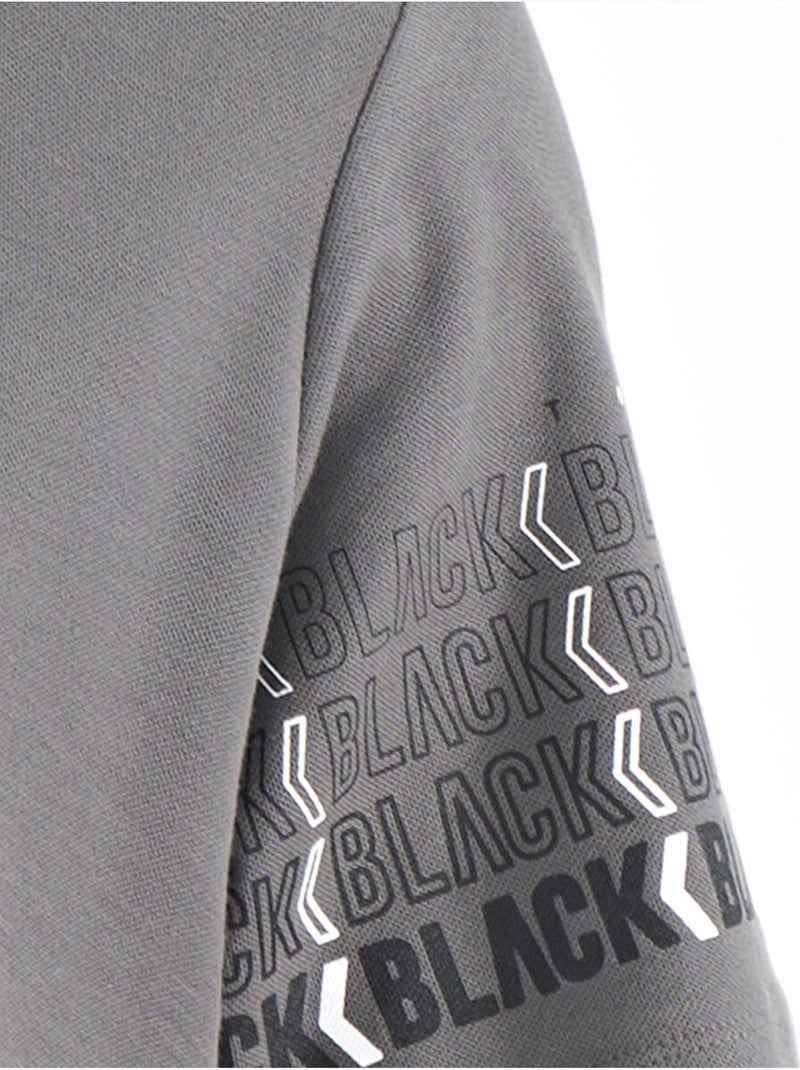 Camiseta con cuello polo estampada tommy Gris negro - Kiabi
