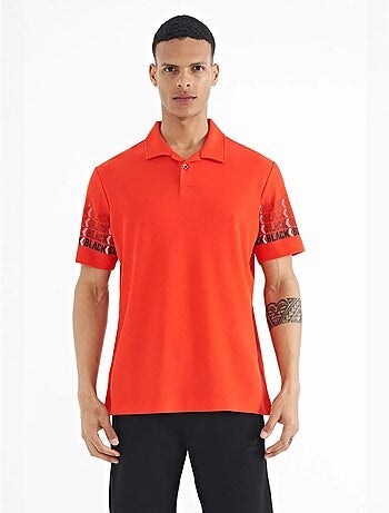 Camiseta con cuello polo estampada tommy
