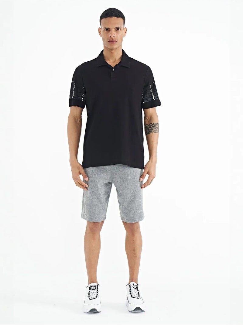 Camiseta con cuello polo estampada tommy Negro - Kiabi