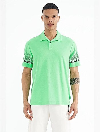 Camiseta con cuello polo estampada tommy