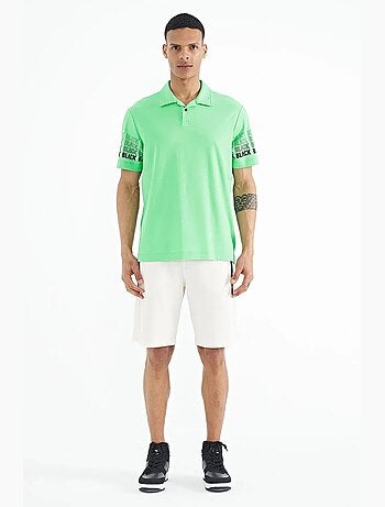 Camiseta con cuello polo estampada tommy