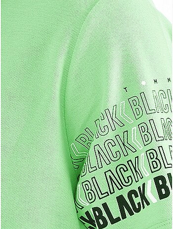 Camiseta con cuello polo estampada tommy