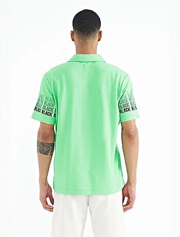 Camiseta con cuello polo estampada tommy