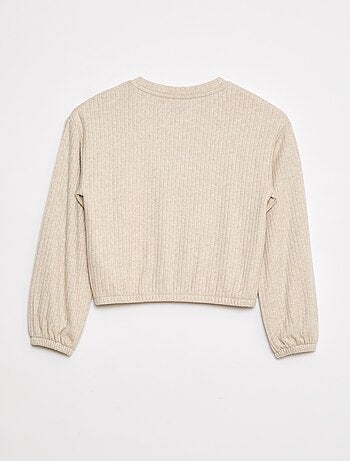 Camiseta con cuello redondo