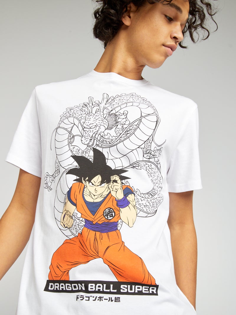 Camiseta con cuello redondo 'Dragon Ball Z' blanco - Kiabi